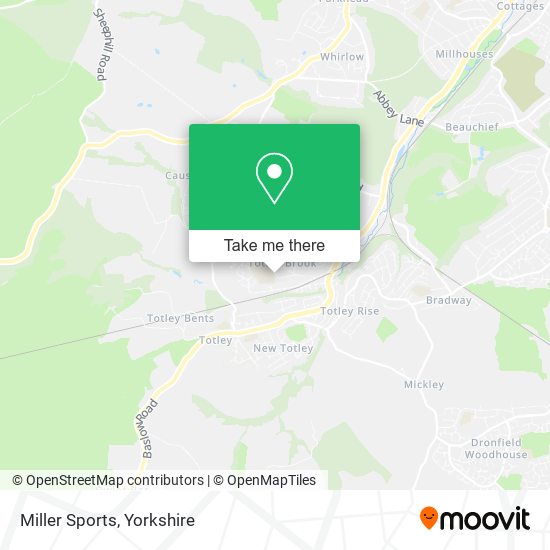 Miller Sports map