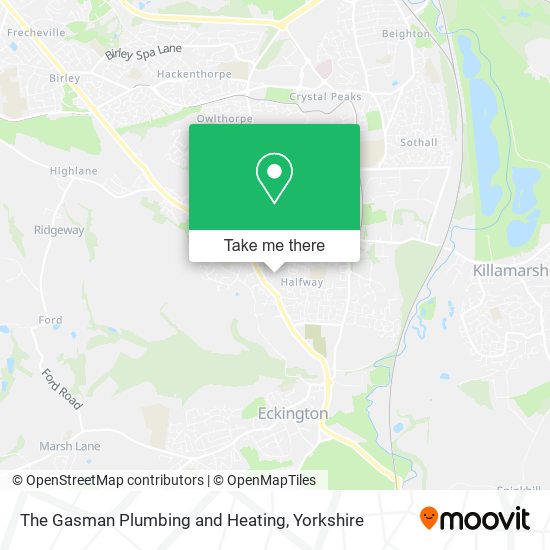 The Gasman Plumbing and Heating map