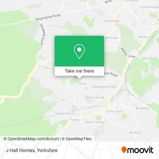 J Hall Homes map