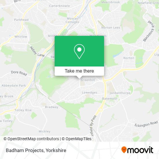 Badham Projects map