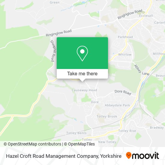Hazel Croft Road Management Company map