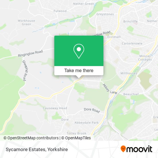 Sycamore Estates map