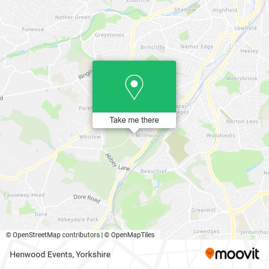 Henwood Events map