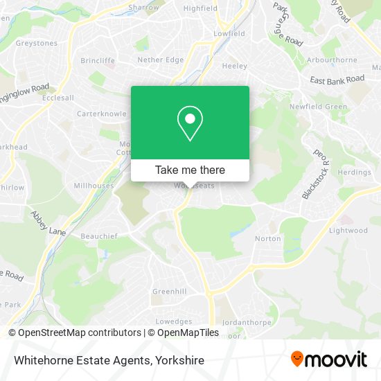 Whitehorne Estate Agents map