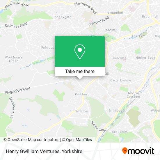 Henry Gwilliam Ventures map