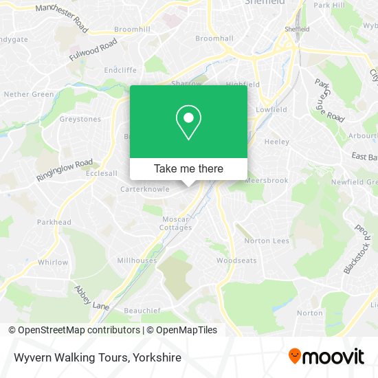 Wyvern Walking Tours map