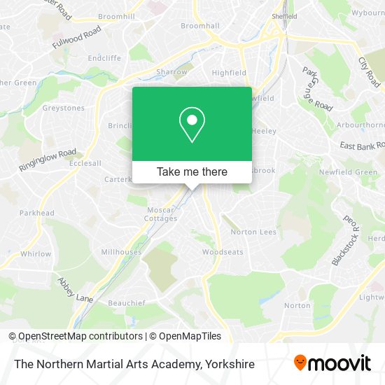 The Northern Martial Arts Academy map