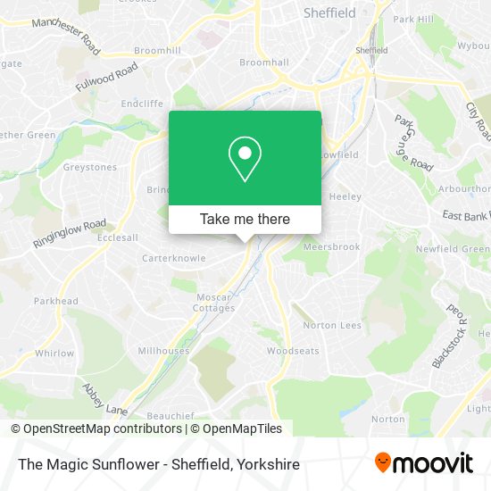 The Magic Sunflower - Sheffield map