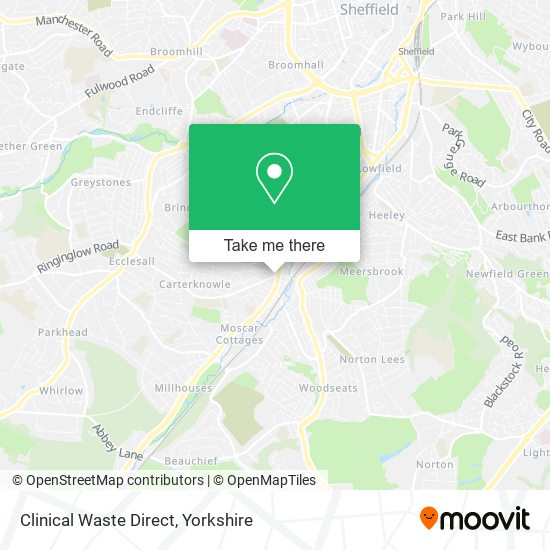 Clinical Waste Direct map