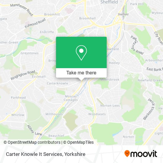 Carter Knowle It Services map