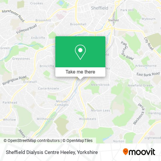 Sheffield Dialysis Centre Heeley map