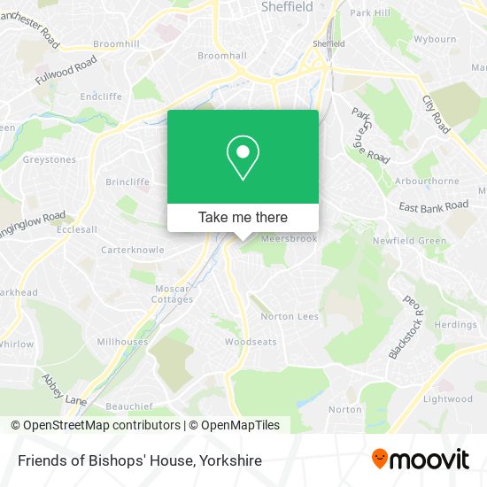 Friends of Bishops' House map