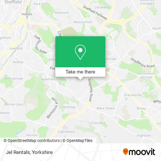 Jel Rentals map