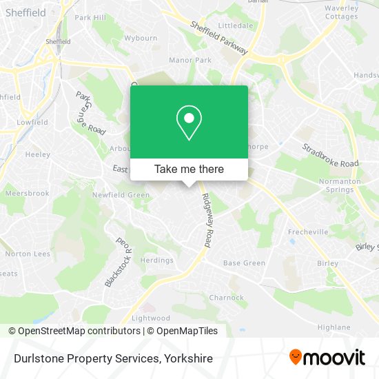 Durlstone Property Services map