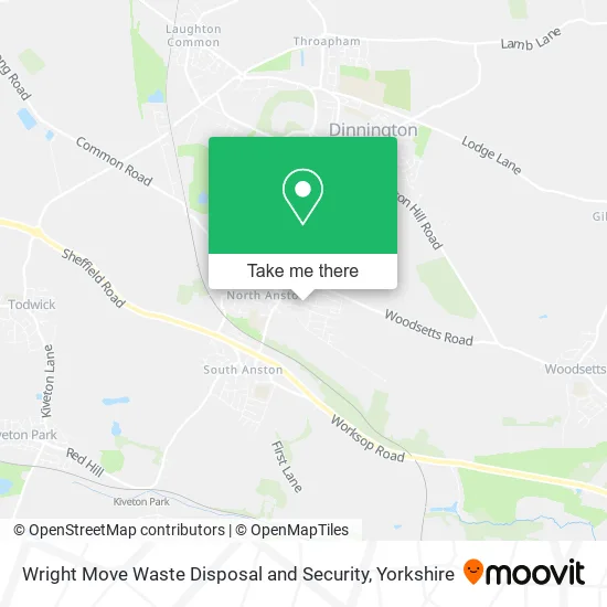 Wright Move Waste Disposal and Security map