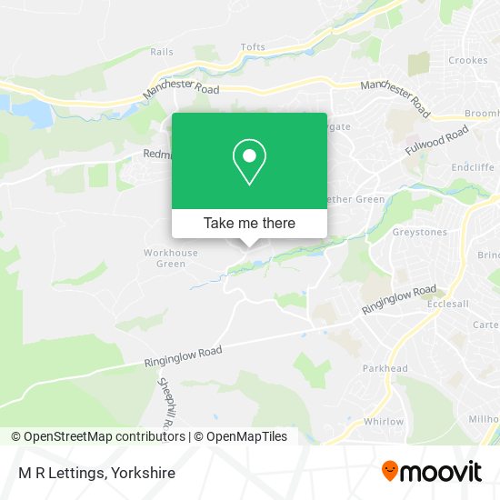 M R Lettings map