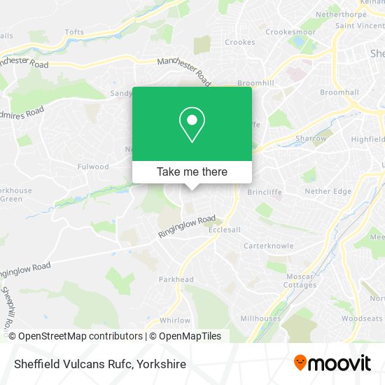 Sheffield Vulcans Rufc map