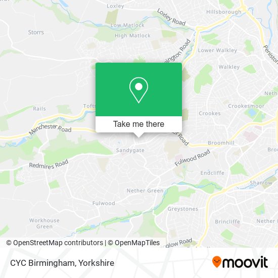 CYC Birmingham map