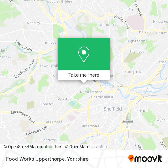 Food Works Upperthorpe map