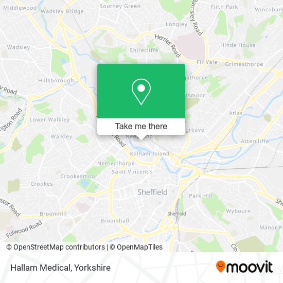 Hallam Medical map