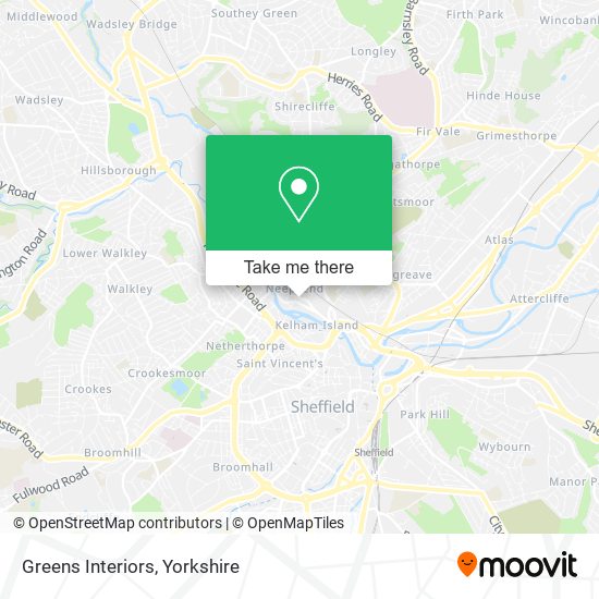 Greens Interiors map
