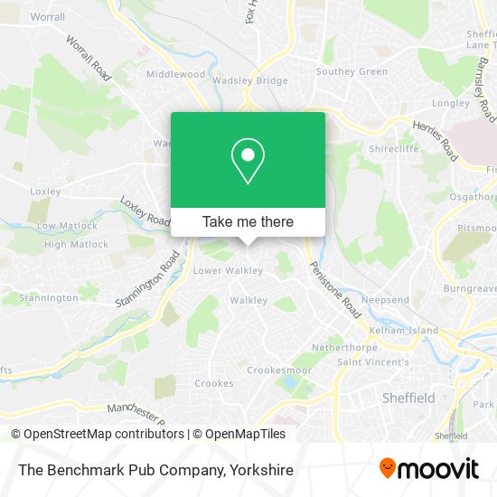 The Benchmark Pub Company map