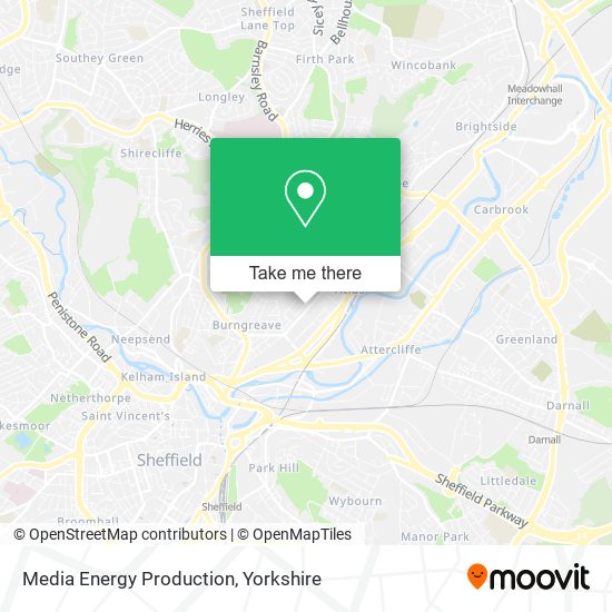 Media Energy Production map