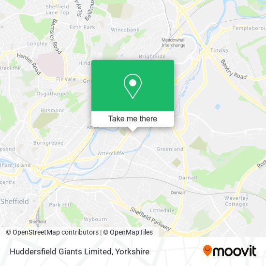 Huddersfield Giants Limited map