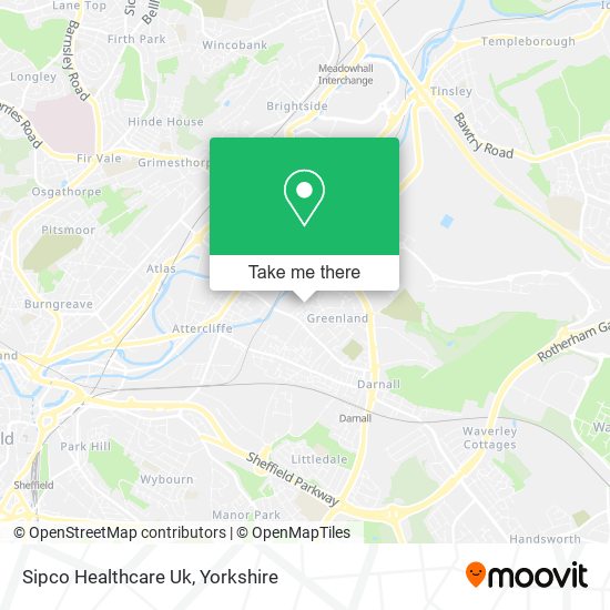 Sipco Healthcare Uk map