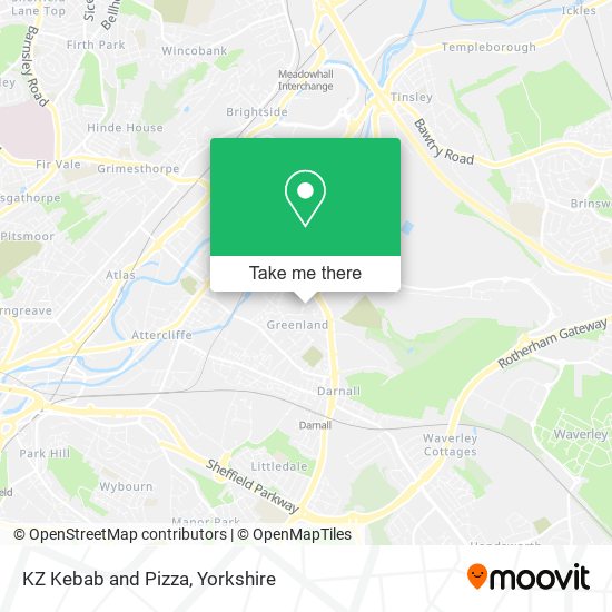KZ Kebab and Pizza map