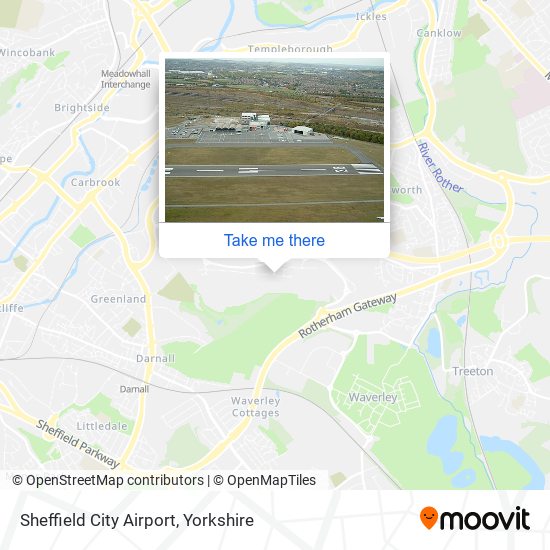 Sheffield City Airport map