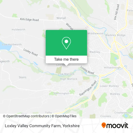 Loxley Valley Community Farm map