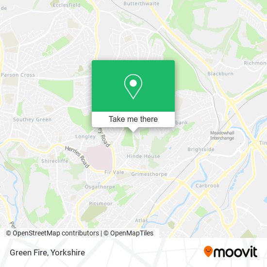 Green Fire map