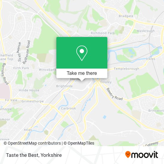 Taste the Best map