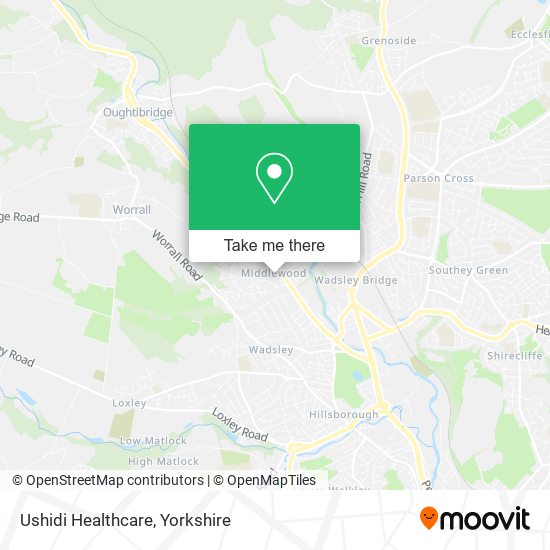 Ushidi Healthcare map