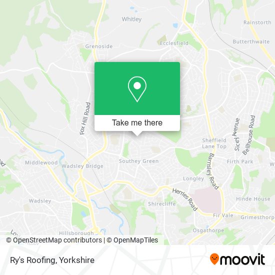 Ry's Roofing map