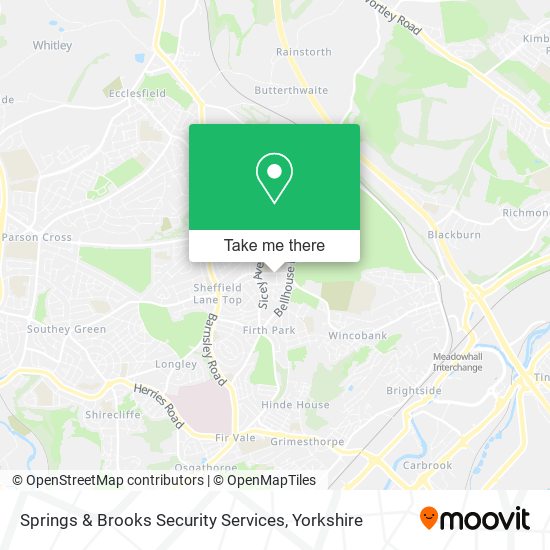 Springs & Brooks Security Services map