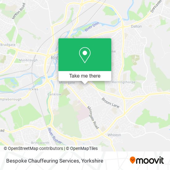 Bespoke Chauffeuring Services map