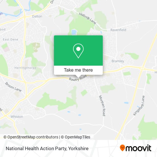 National Health Action Party map