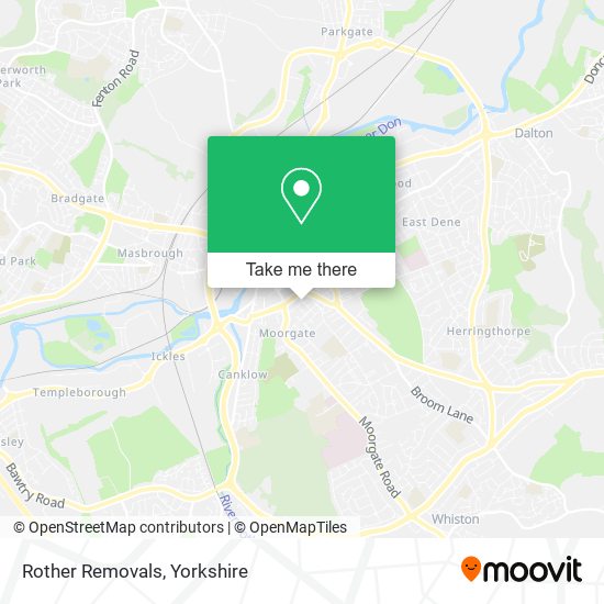 Rother Removals map