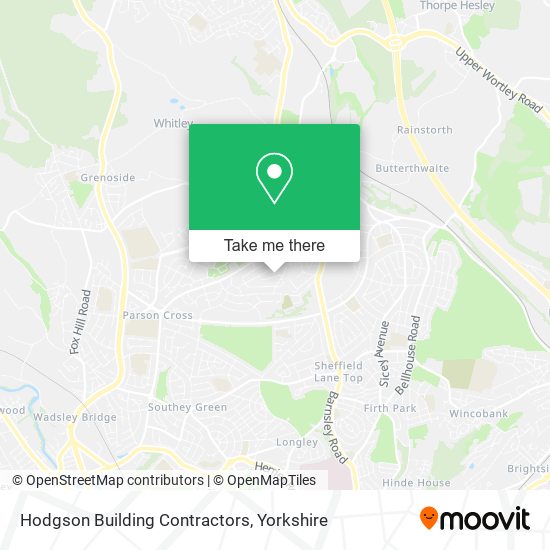 Hodgson Building Contractors map