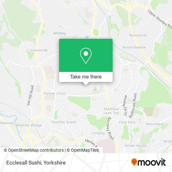 Ecclesall Sushi map