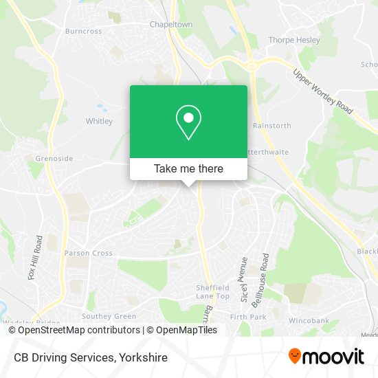 CB Driving Services map