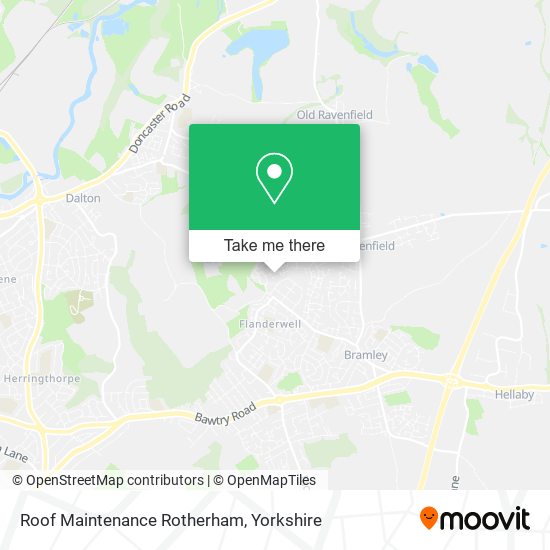 Roof Maintenance Rotherham map