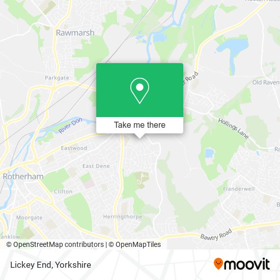 Lickey End map
