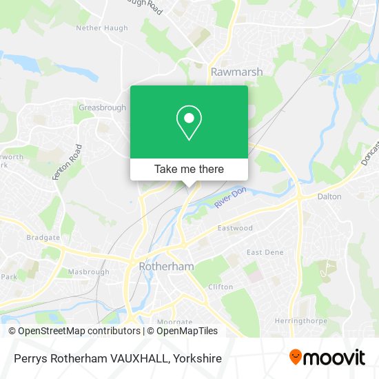 Perrys Rotherham VAUXHALL map