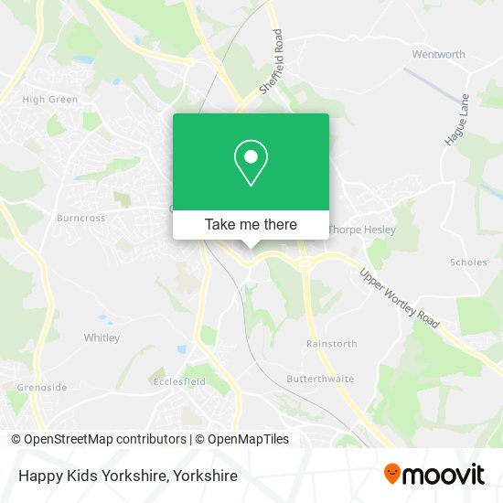 Happy Kids Yorkshire map