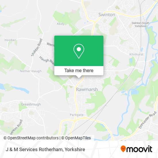 J & M Services Rotherham map