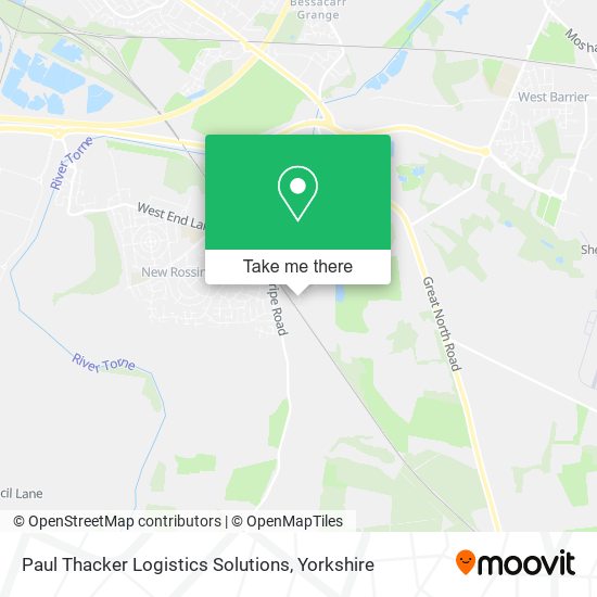 Paul Thacker Logistics Solutions map