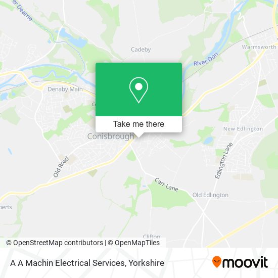 A A Machin Electrical Services map